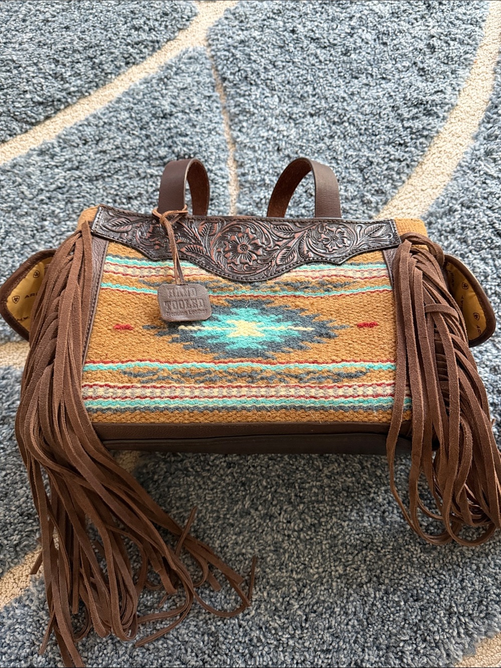 NWOT Ariat Brown Concealed Carry Southwestern Fringe Tote